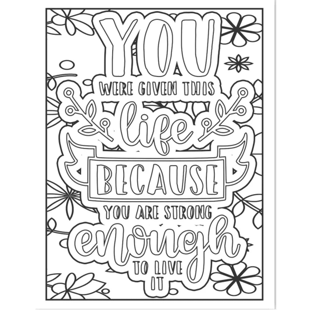 Easy Coloring Book for Motivational Adults Inspirational Quotes