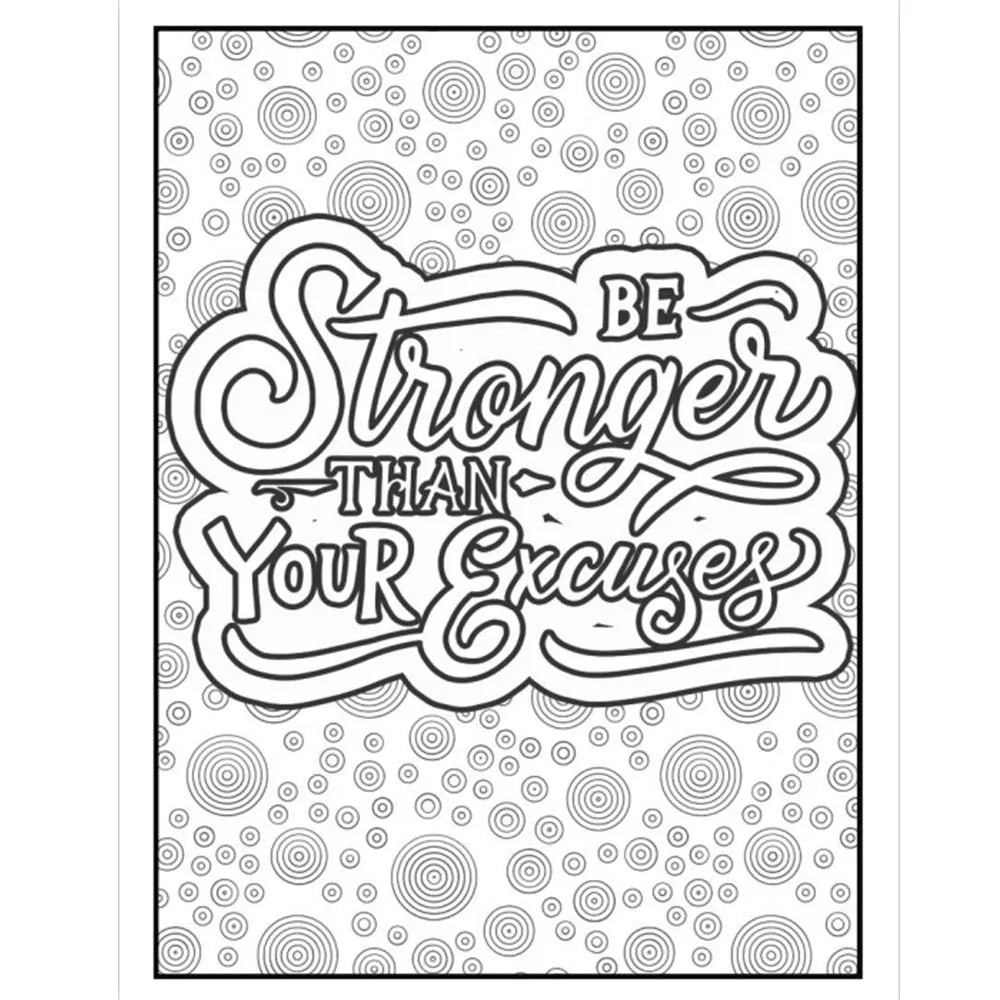 Easy Coloring Book for Motivational Adults Inspirational Quotes