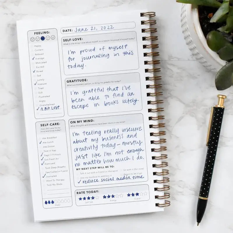 Positive Mental Health Book Planner