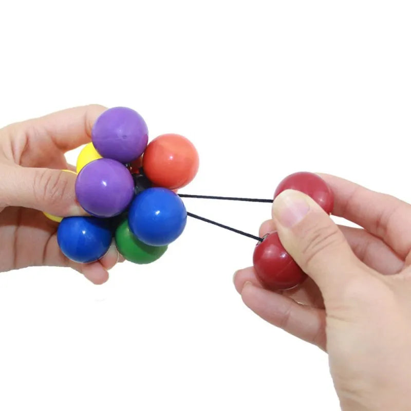 Stress Reliever Elastic Colorful Balls